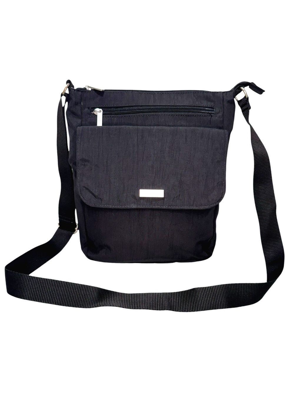 Baggallini Town Bagg Women's Handbag Black Nylon Adjustable Strap Crossbody Bag